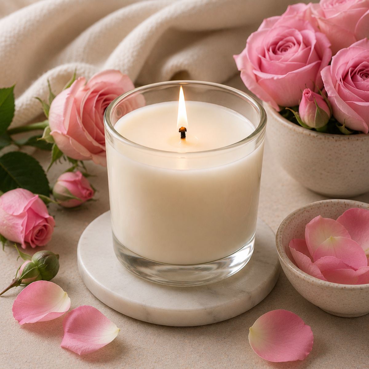 Rose Scented Candle