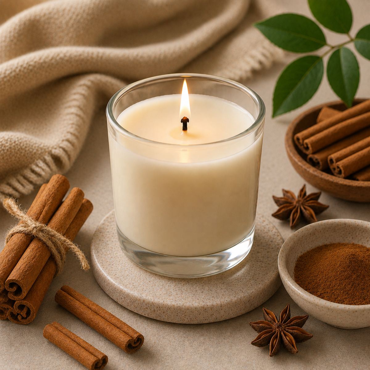 Cinnamon Scented Candle